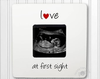 Ultrasound Frame Sonogram Frame Gender Reveal New Baby Frame Love at First Sight frame IB3FS