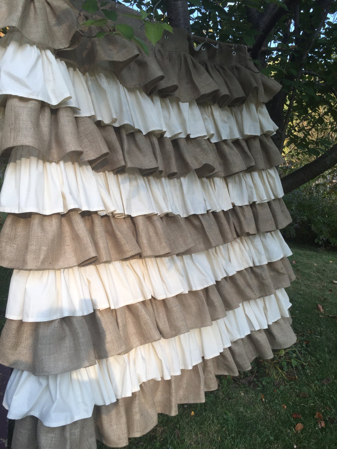 Burlap Shower Curtain