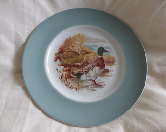 Vintage Ornamental Plate With Ducks