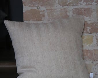 pillow case from antique linen: stripes 45*45cm