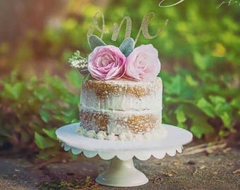 Blush Pink Rose Cake Topper- Paper Rose, Wedding Cake Paper Flower, Bridal Shower Cake Topper, Baby Shower, Birthday Floral Cake Topper