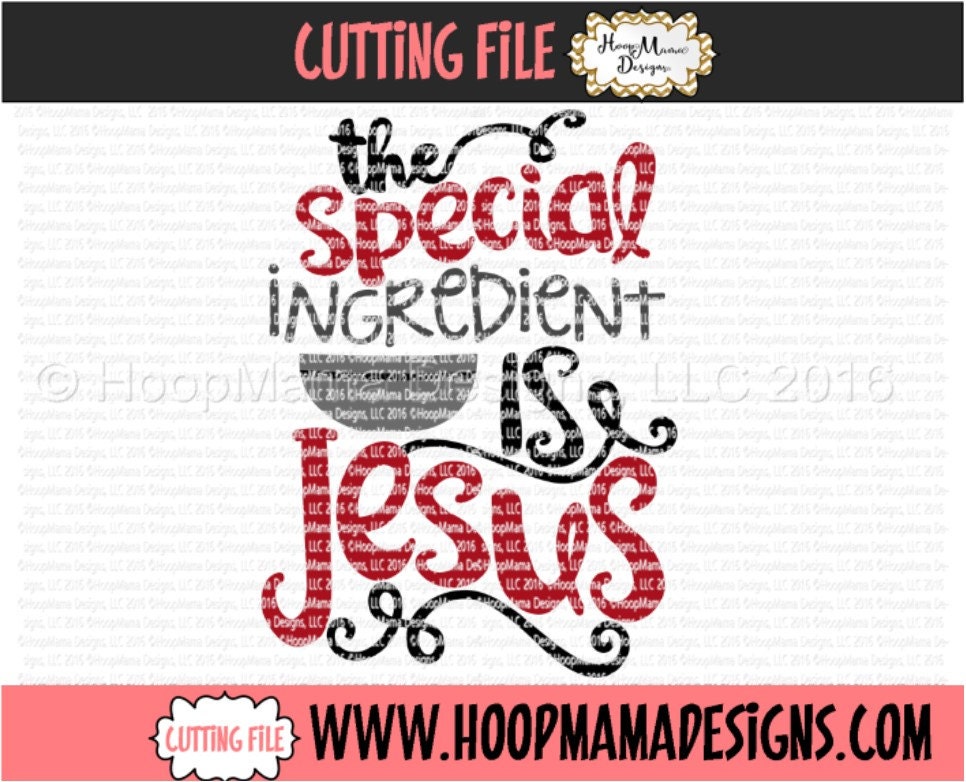 Download The Special Ingredient Is Jesus Kitchen Towel SVG DXF eps