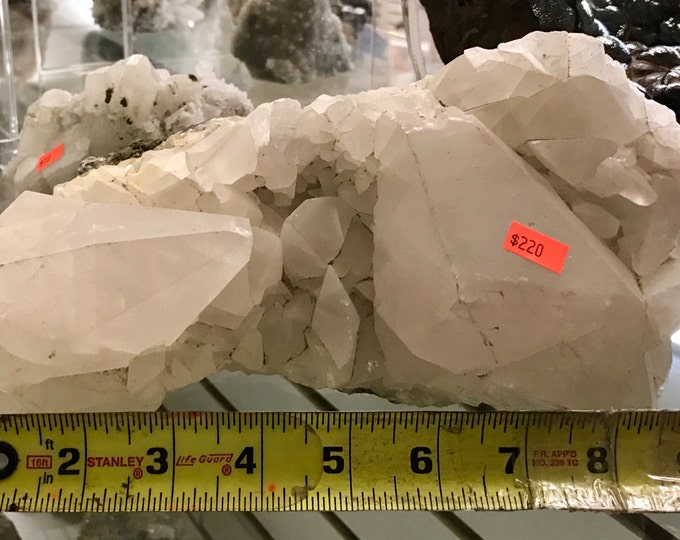 Tibetan Quartz Natural Crystal Large Perfect Points- 9" X 5 1/2" X 5"- Garden \ Home Decor \ Double Terminated \ Quartz Crystal \ Crystal