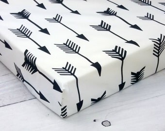 crib sheets, monochrome baby, fitted crib sheet, crib bedding, crib sheet, arrow nursery, baby crib sheets, mini crib sheet, baby boy