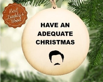 Ron Swanson Christmas Ornament Parks and Recreation Christmas Ornament Ron Swanson Ornaments Parks and Recreation Ornaments - Adequate
