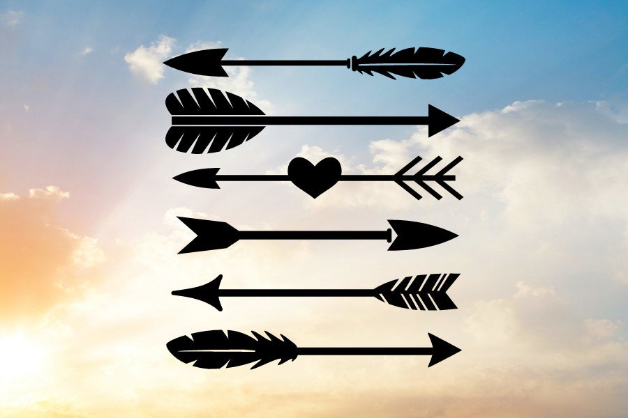 Download Arrow Svg Tribal Svg Arrow and Heart Svg Feather Svg Arrow