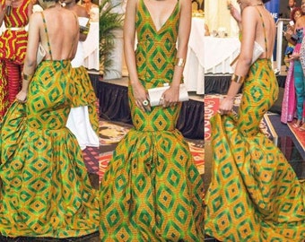 Gorgeous African Print Dress; Ankara Dress