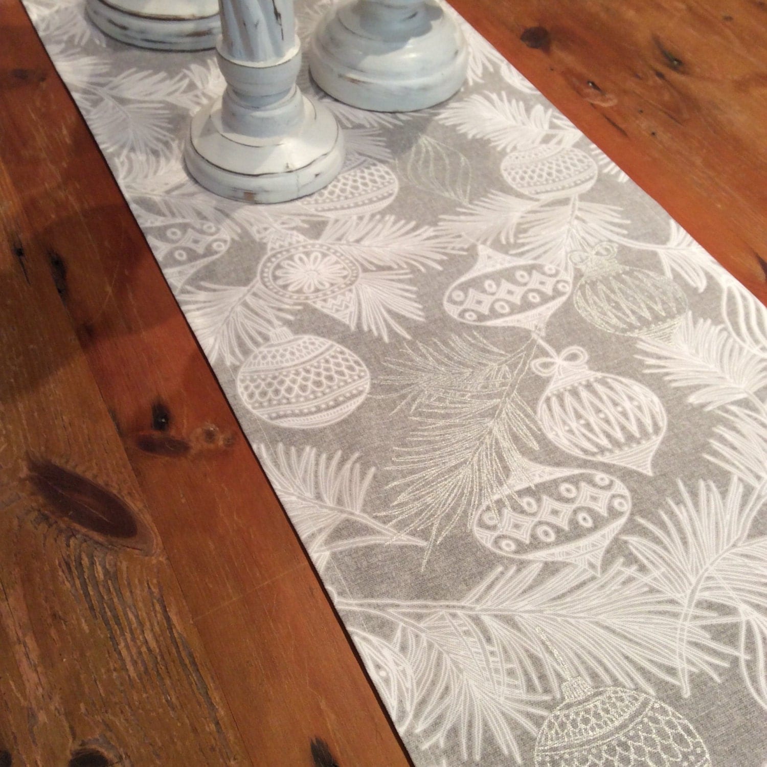 modern elegant grey white silver christmas table runners modern elegant grey white silver christmas table runners