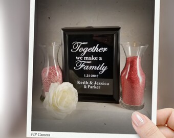 Family Unity Sand Ceremony Shadow Box