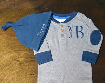 newborn boy coming home outfit – Etsy