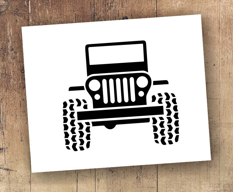 Download Jeep Wrangler Decal - Jeep Wrangler Sticker - Mud Tires ...