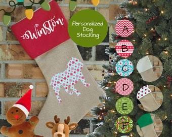 English Bulldog Christmas Stocking