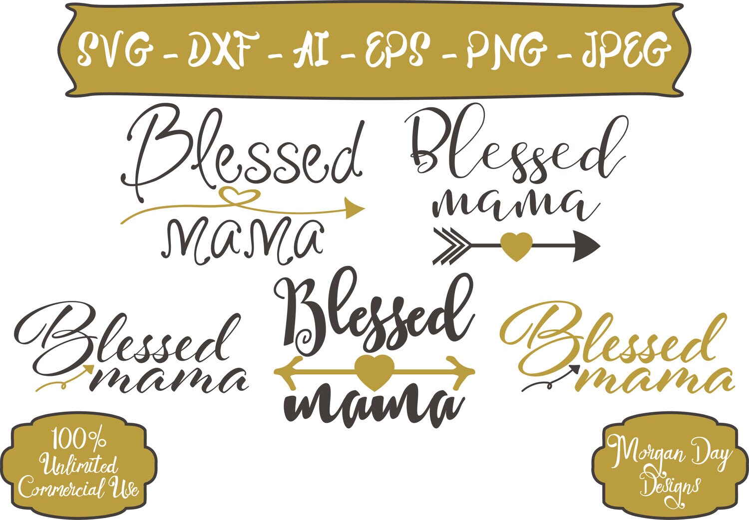 Blessed Mama SVG Blessed SVG Mama SVG Mom Life svg