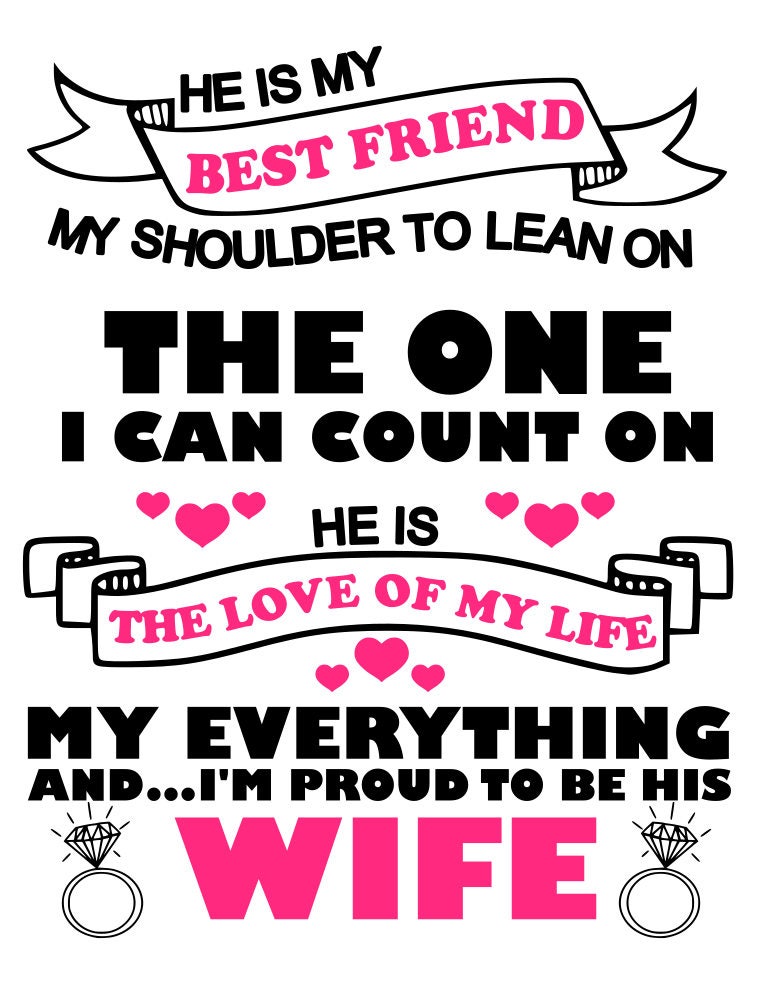 Download Proud to be your Husband and Proud to be your Wife svg file