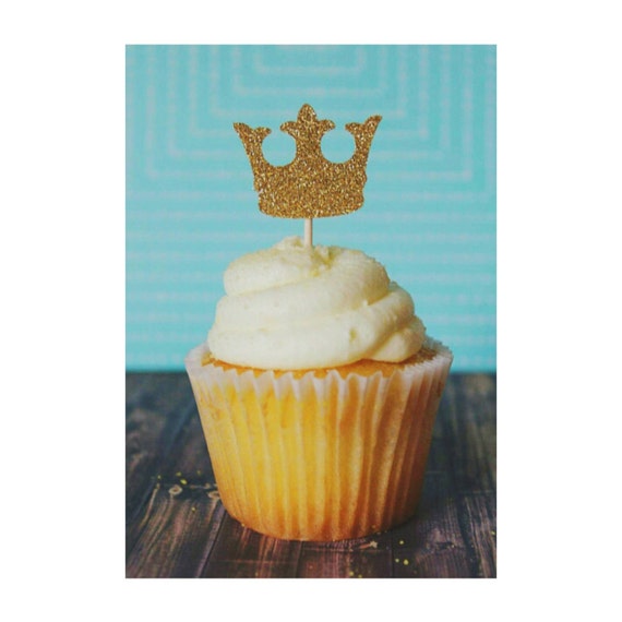 Prince Crown. Little Prince. Cupcake Toppers. Boy's Birthday. First