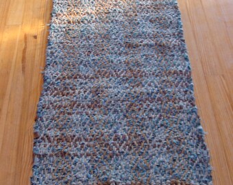 Handwoven Rag Rug, "Impressions"