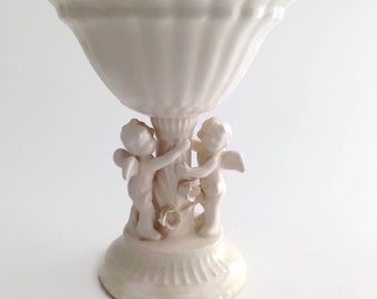 Vintage Angel Vanity Decor - Shabby Chic Decor - Angel Decor - Angel Candy Dish or Soap Dish