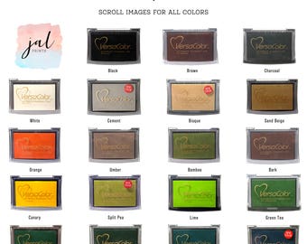 Ink Pads - VersaColor - Color Stamp Ink Pads - Pigment Based Ink Pads - Vibrant Fade Resistant - Archival Ink Pads - Rubber Stamp Pad