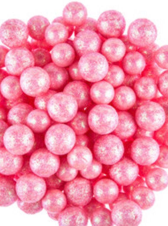 Pink Glitter Foam Balls vase fillers decorative balls foam