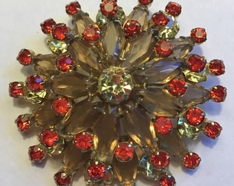 Stunning Juliana Multi Layer Brooch D and E Delizza Elster # 170