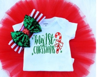 My First Christmas Outfit for Baby Girls| Baby Girl Clothes| Baby Girl Outfit| Tutu