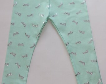 Toddler cotton leggings,girls mermaid leggings,girls mint mermaid,kids silver leggings,girls beach leggings,silver mermaid pants,mermaid