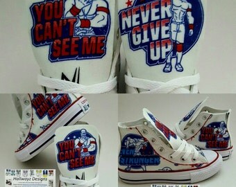 John Cena shoes, WWE Wresting Converse, chucks