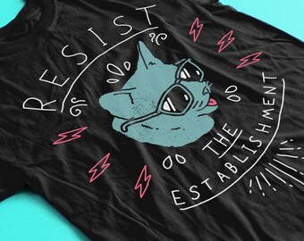 Resist Shirt by Ronan Lynam - Resist Tshirt / Fuck Trump / Anti Trump Shirt / Fight the Power / Nasty Woman Shirt / Political Shirt