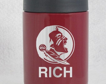 12 oz maroon YETI colster Florida State Seminoles custom engraved personalized Valentines Christmas Birthday Gift Authentic