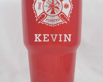 YETI or RTIC firefighter fireman fire fighter 12 20 30 oz custom personalized