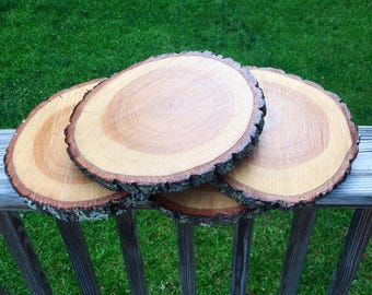 10" Wood slice for wedding centerpieces! Wedding table centerpieces, rustic wedding decor, rustic home decor, wood, centerpieces!