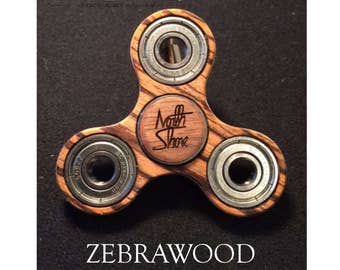 Wooden Fidget Spinner - Zebrawood