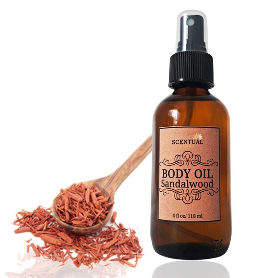 ORGANIC SANDALWOOD BODY Oil Sandalwood Body Oil Vegan Body