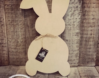 Unfinished, Easter, Bunny, Door, Hanger, DIY, Blank, Wood, Cut, Out, Ready, To, Paint, Custom, DT2084