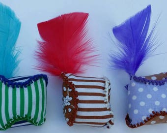 Colourful Catnip Patterned Cubes