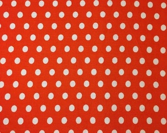 Polka Dot - Orange/White - Vintage Fabric