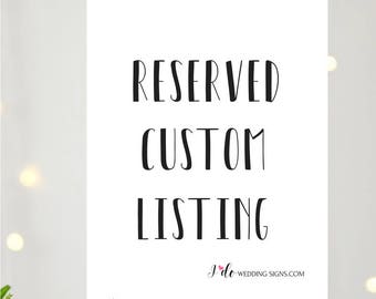 Custom Order For Maureen