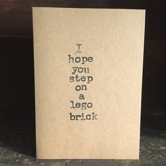 I hope you step on a lego brick best friend card break up