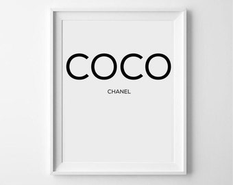 Coco chanel poster | Etsy