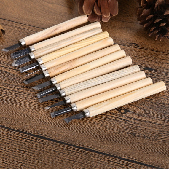 Craft / Soft Wood Carving Set of 12 also great for wax
