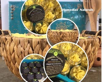 Turmeric Body cream Whipped shea butter whipped hair butter Skin deep Detox Turmeric Shea Butter cream Yellow Shea Butter Travel size 1oz