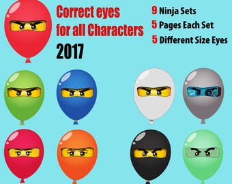 Ninjago eyes 2017 - 9 sets - All Characters