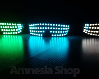 Led Glasses, Rave Glasses, Party Glasses, Led Costumes, Rave Clothing, Rave Wear, Festival Glasses, Rave Outfit Glowing Glasses Led Clothing