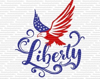 liberty, svg, 4th of July, America, USA, red, white, blue, day, shirt, cricut, silhouette, cut, file, vector, decal, design