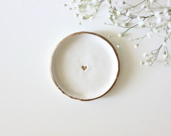 Gold Heart | Ring Dish | Heart Ring Dish | Jewelry Dish | Engagement Ring Dish | Bridesmaid Gift | Catch All | Personalized Gift