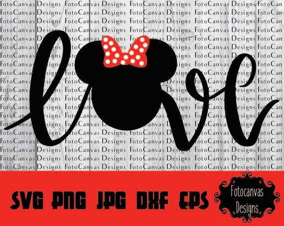 Download Disney SVG Minnie Mouse Minnie Head Bow Love Disneyland