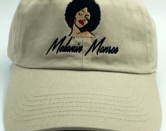 Melanin Monroe Embroidered Dad Hat - Embroidered Baseball Cap - Dad Cap - Baseball Hat - Adjustable Baseball Cap