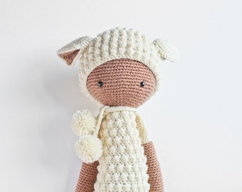 Lupo The Lamb Amigurumi // Crochet Pattern by Lalylala. Anniversary Gift. Kids Gift. Crochet Sheep. Valentines Gift. Baby Shower Gift