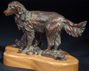 Dog scupture, Golden Retriever, bronze sculpture, dog sculpture, Hunting dog, animal figurines, metal art sculpture, Bronze figurines