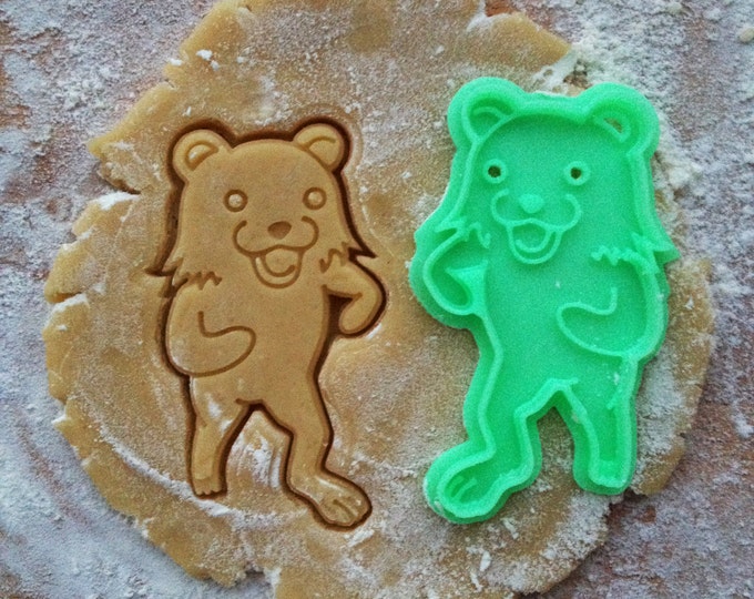 Pedobear cookie cutter. Internet meme cookie stamp. Bear cookies